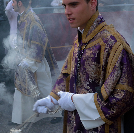 In the procession of the Hermandad de Monte-Sión, Maundy Thursday, Seville