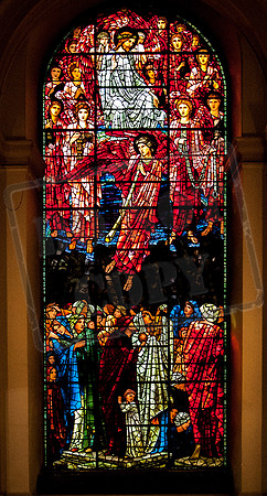The Last Judgement window in the baptistry of St Philip’s Cathedral: designed by Edward Burne-Jones in 1891