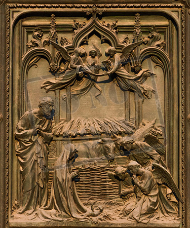 Milan's Duomo - panel on the West front