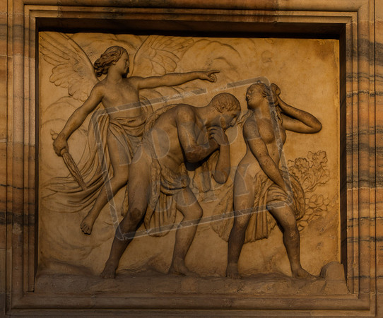 The expulsion from Eden - Milan, Duomo