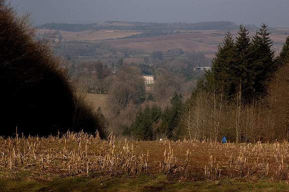 Looking down into the Churn Valley, towards Cowley Manor