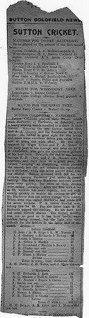 Cutting from Sutton Coldfield News, 5 July 1913