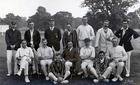 A J Gateley (back row, left) and others - year and team unknown