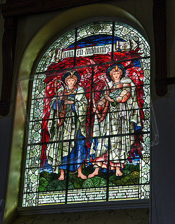 Morris and Co. window, Christ Church (now redundant), Painswick, Gloucestershire