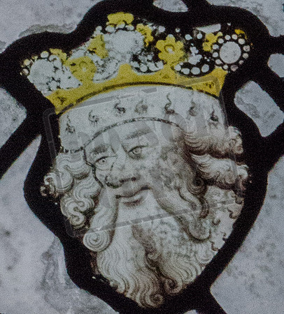 Mediaeval stained glass (15th Century), Cirencester Parish Church