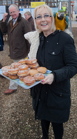 Mac (aged 62) and friend at Dundry Nurseries' annual Spud Bash
