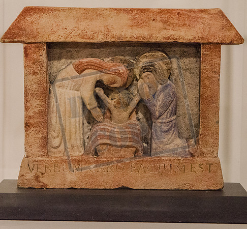 Nativity sculpture by Eric Gill, 1920, The Wilson, Cheltenham