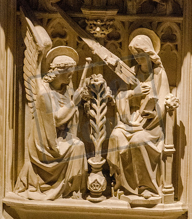 The Annunciation, George Myers' workshop, the Lady Chapel, St Augustine's, Ramsgate