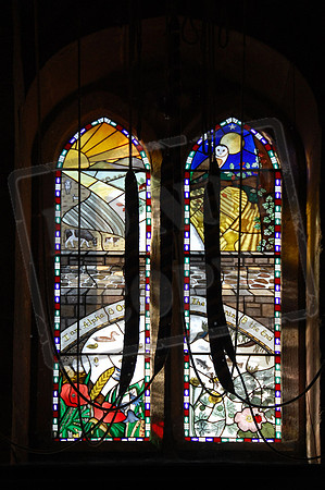 "I am Alpha and Omega, the beginning and the end." Revelation 22, 13 - St Oswald's, Lower Peover, Cheshireb