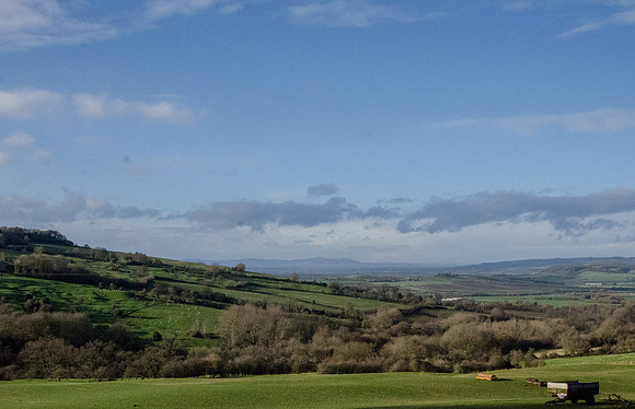 Looking towards the Malverns from Great Farmcote