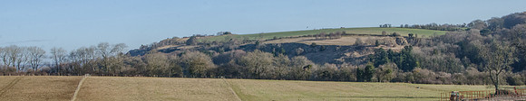 Leckhampton Hill from Greenway Lane
