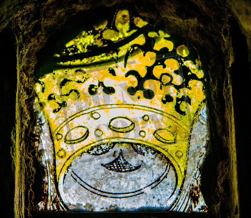 "Within the hollow crown, that rounds the mortal temples of a king, keeps Death his court and there the antic sits... grinning at his pomp." Richard II (Bristol Cathedral)