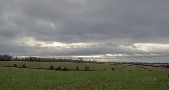 Looking South from above North Cerney